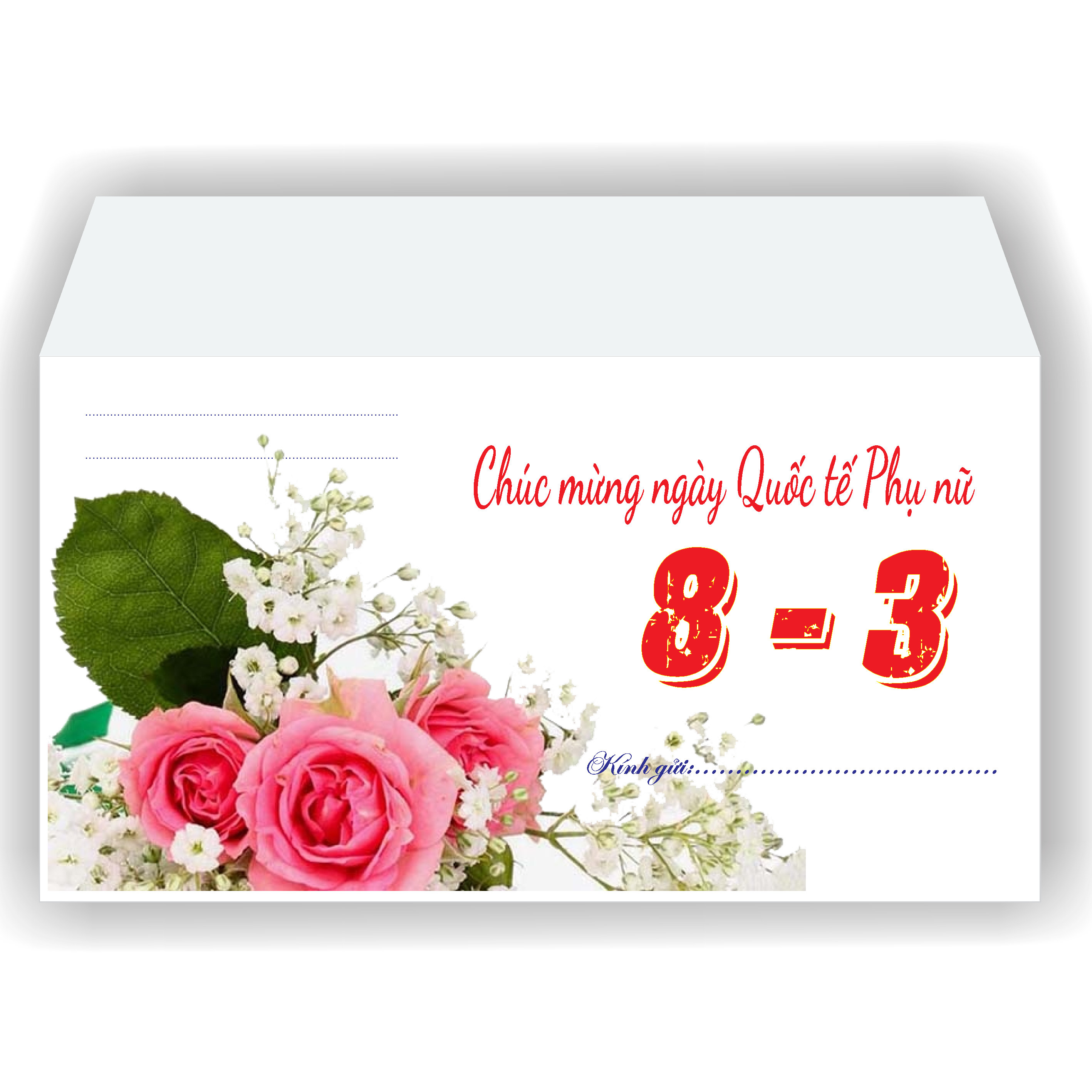 20 cái phong bì chúc mừng 8-3