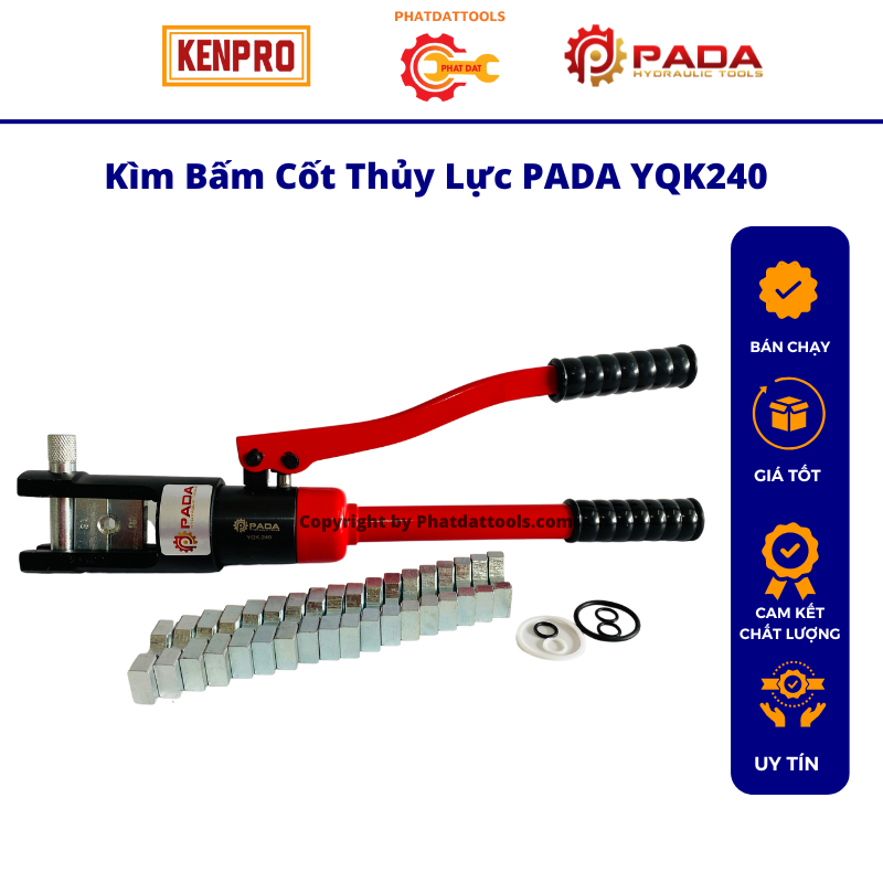 Kìm bấm cốt thủy lực YQK240