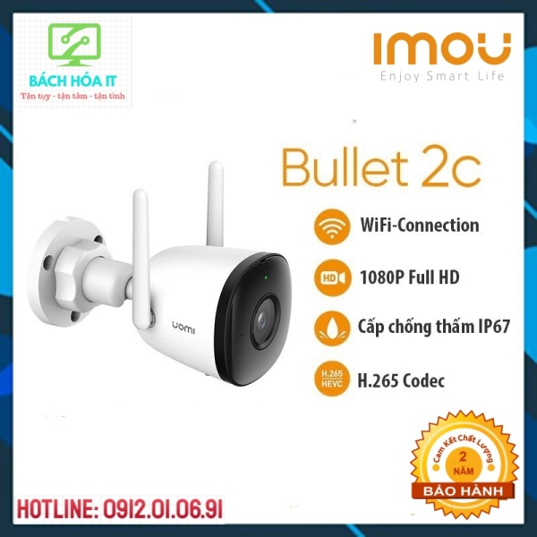 Camera IP WiFi Ngoài Trời 2M IMOU F22P Bullet 2C, hàng chính hãng bảo hành 24 tháng