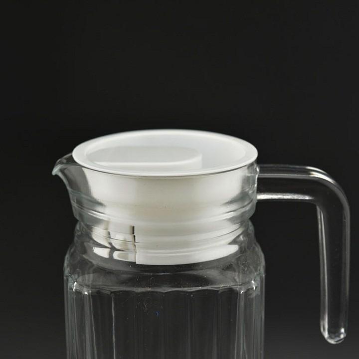 Bình Thủy Tinh Miệng Rót 1 Lít - Sọc DELI EH1004-2