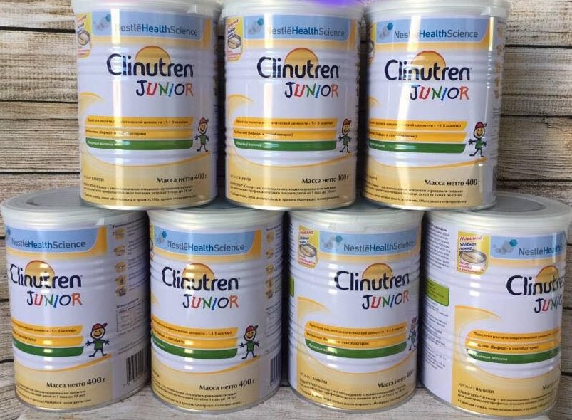 Mẫu 2021Sữa Clinutren Junior cho trẻ từ 1-10 tuổi của Nga hộp 400gr