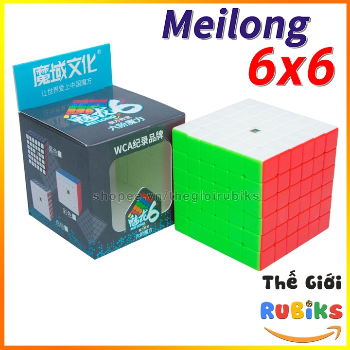 Rubik 6x6 stickerless/ sticker moyu meilong mfjs rubic 6 tầng 6x6x6 đồ chơi thông minh