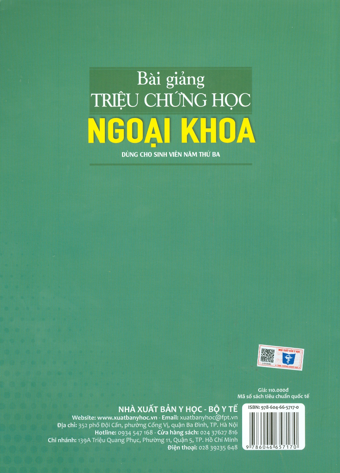 Bài Giảng Triệu Chứng Học Ngoại Khoa (Dùng Cho Sinh Viên Năm Thứ Ba)