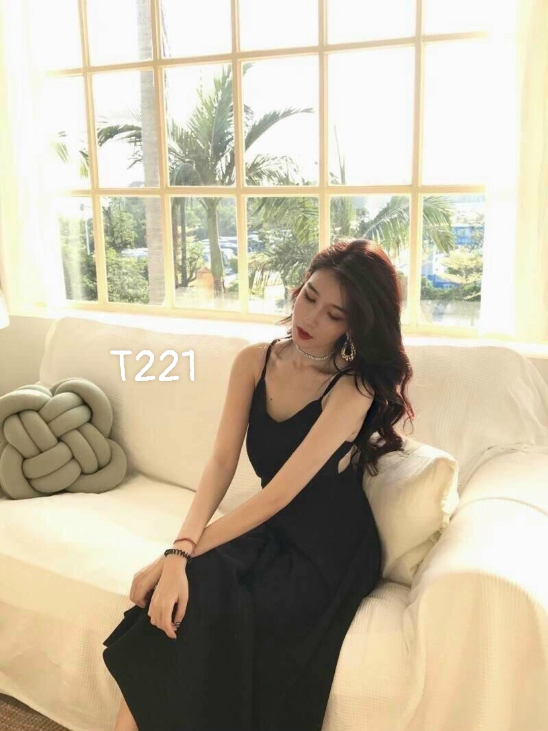 Đầm Maxi biển 2 dây có cúp ngực voan lụa cao cấp T221