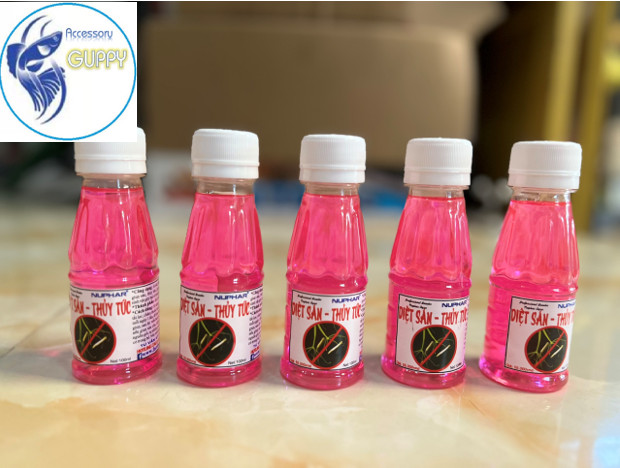 Diệt sán - thủy tức Nuphar ( Hồng 100ml) cho cá cảnh
