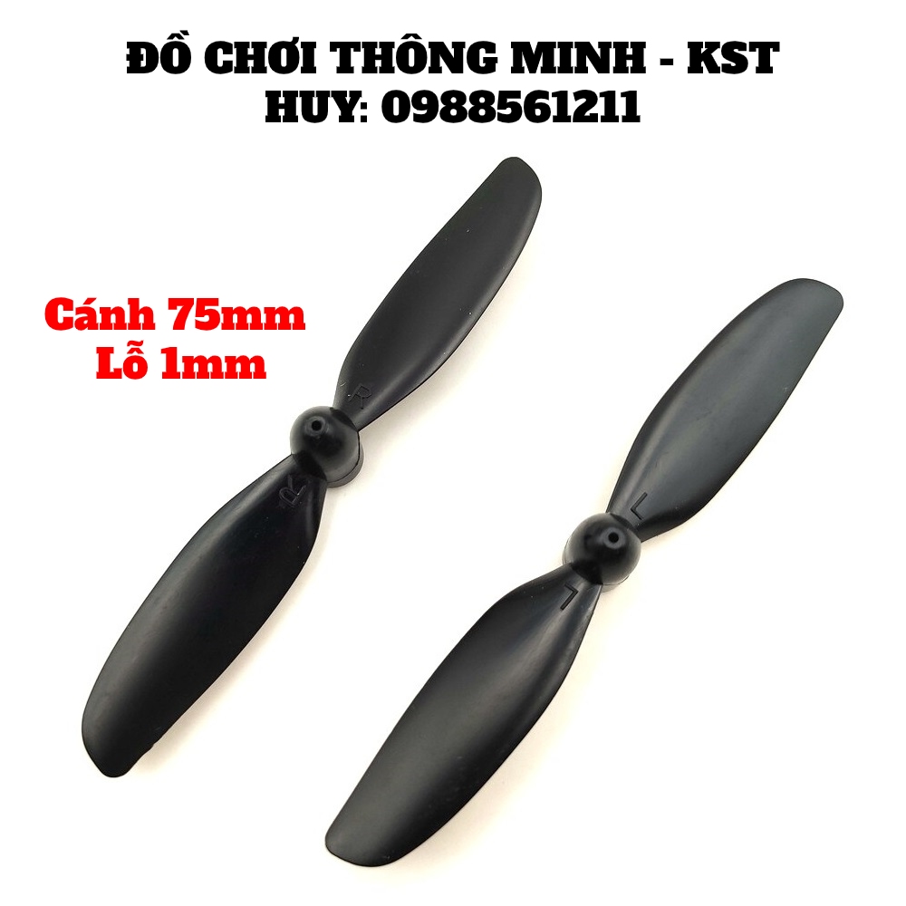 Bộ 2 cánh may bay thuận nghịch 75mm lỗ 1mm