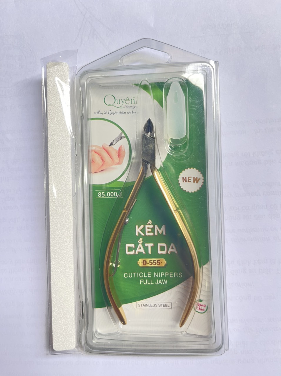 Kềm cắt da quyên d555, tặng dũa