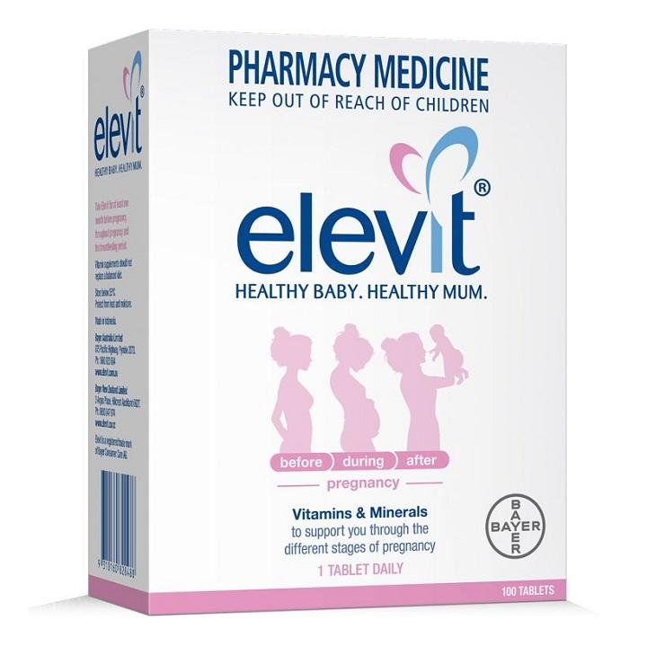 Elevit Úc Cho Bà Bầu 100 viên nhập khẩu