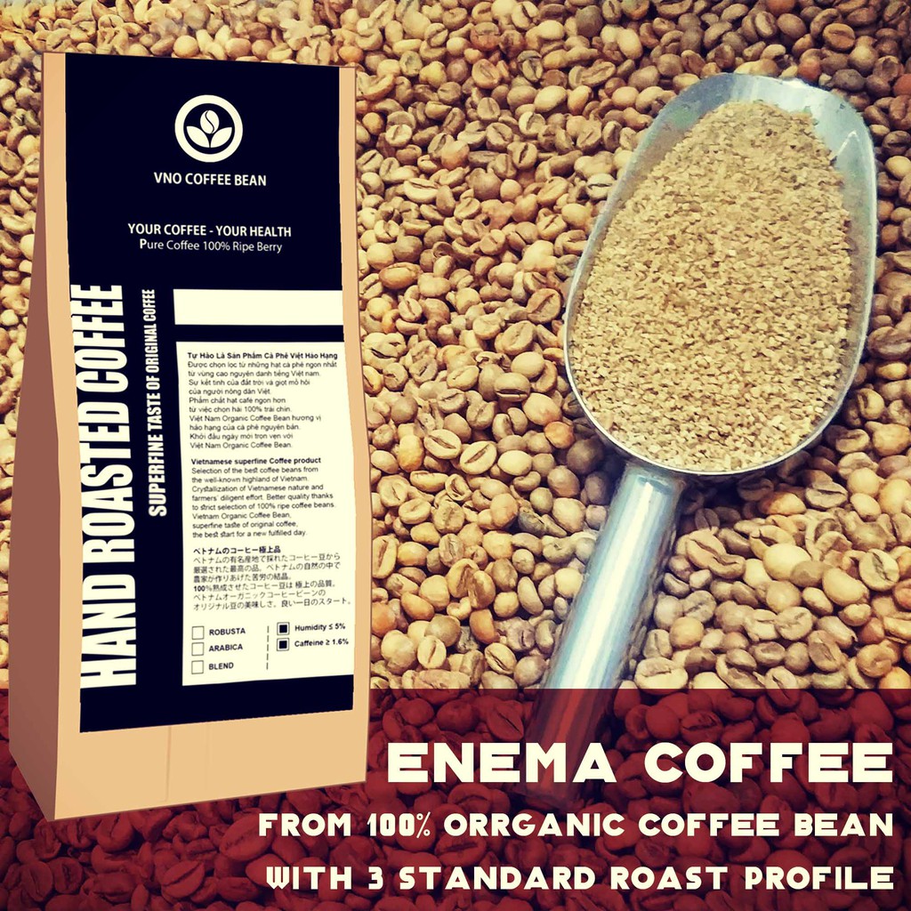 [HCM]COMBO 1KG Cà Phê Gerson - Cà phê Enema