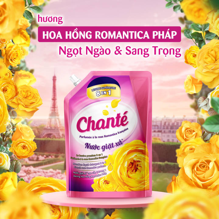Combo 2 Nước Giặt Xả Chanté Cao Cấp 8 Trong 1 Túi X 3.4Kg/3.05KG - Ảnh 3