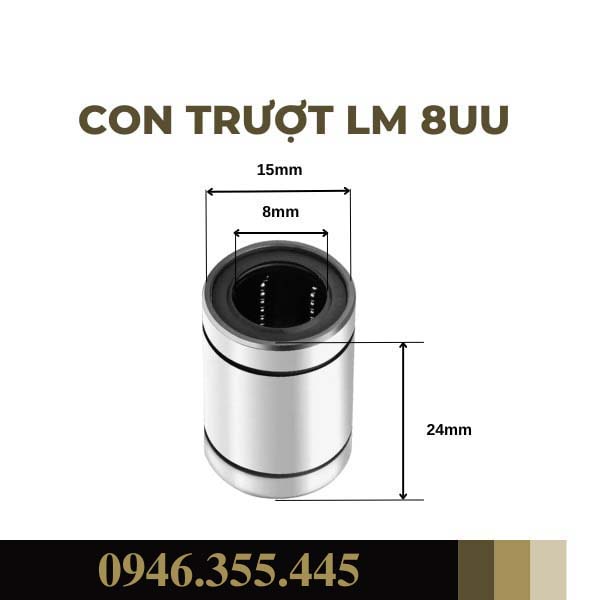 Con trượt tròn lm8 10 12 16 20 25 30 35 , bạc đạn trượt ti trượt