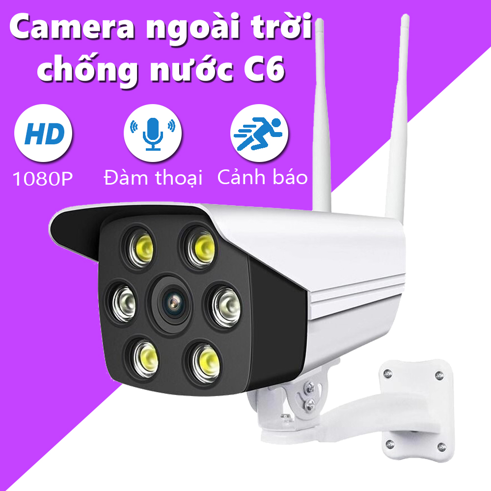 Camera an ninh có thu tiếng, Camera wifi an ninh, Camera C6 Cao ...