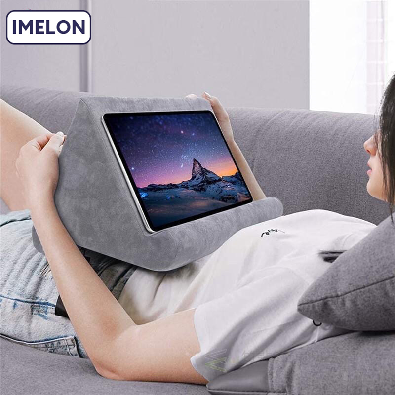 IPad tablet mobile phone holder pillow, multi-angle lazy reading soft pillow,pillow for tablet phone ipad