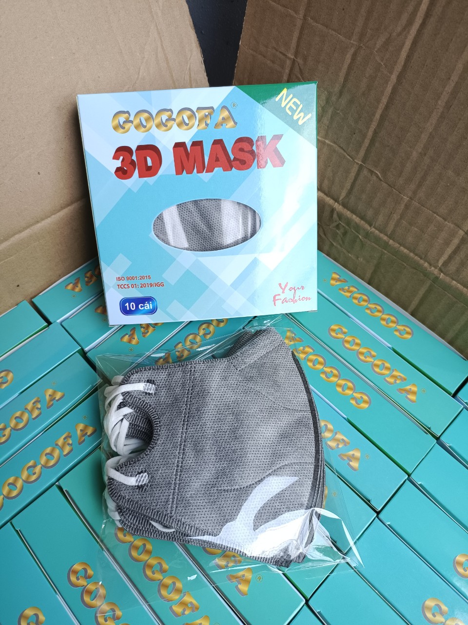 [HCM]Khẩu trang 3D người lớn (Hộp 10 cái)