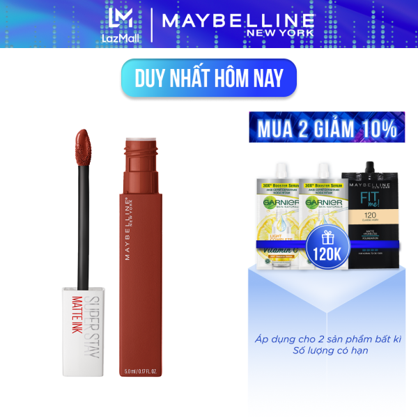 Son Kem Lì 16h Lâu Trôi Maybelline New York Super Stay Matte Ink City Edition Lipstick 5ml nhập khẩu