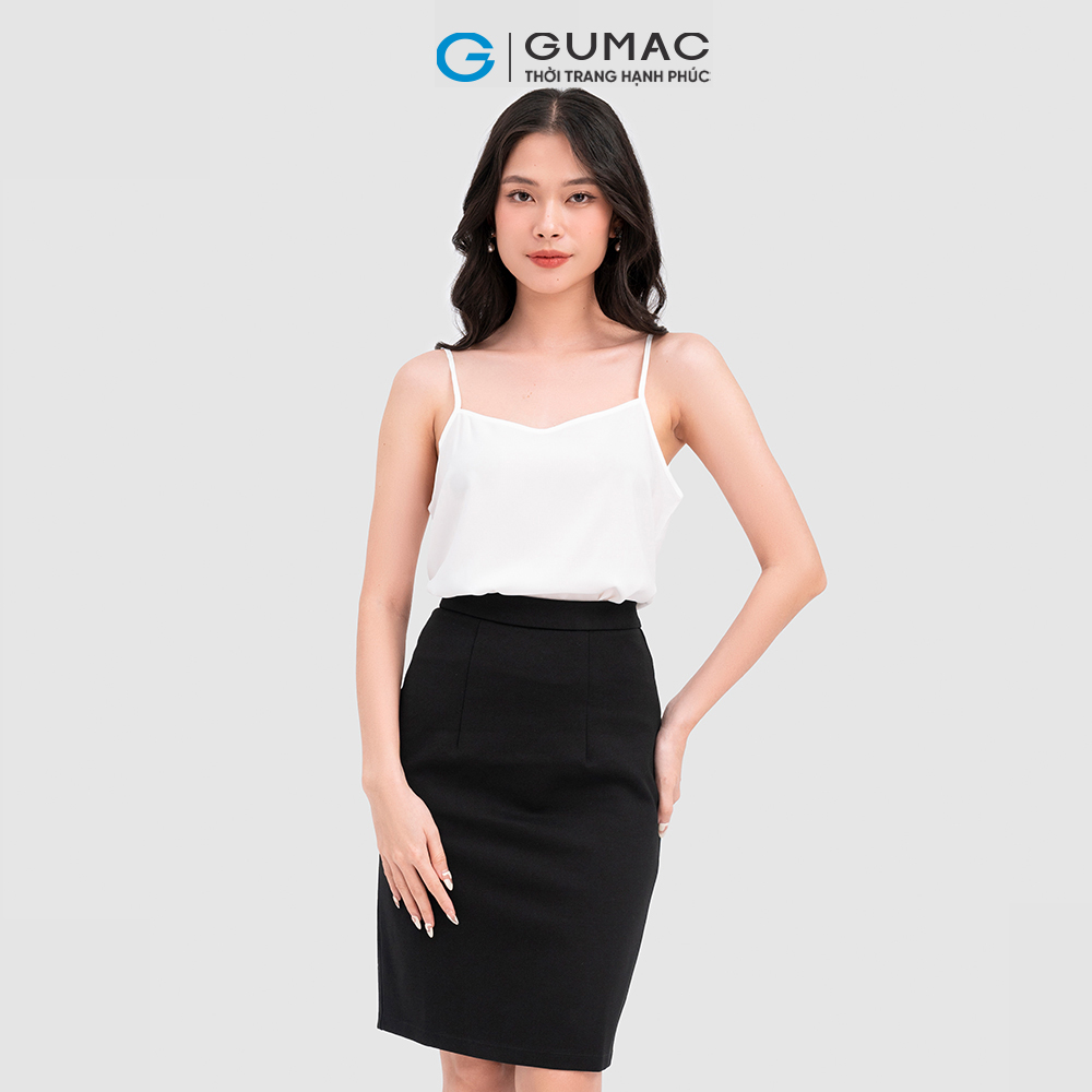 Váy bút chì xẻ đắp GUMAC VC08127