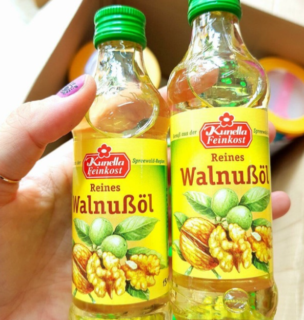 Dầu óc chó nguyên chất Kunella Feinkost Đức 100ml