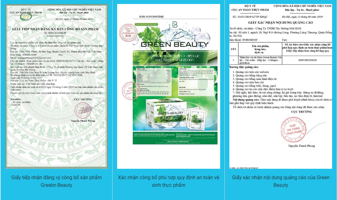 NƯỚC ÉP CẦN TÂY GREEN BEAUTY [Hàng chính hãng - Nguyên tem - Nguyên mã]