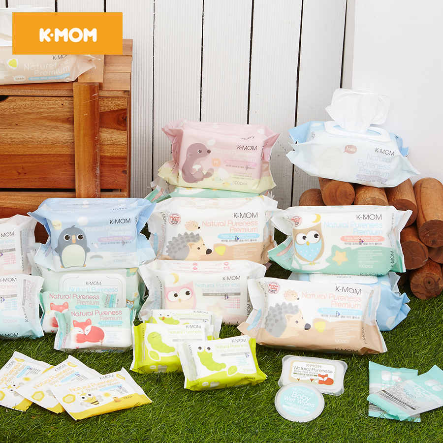 Khăn ướt cao cấp K-Mom Hàn Quốc (100C)