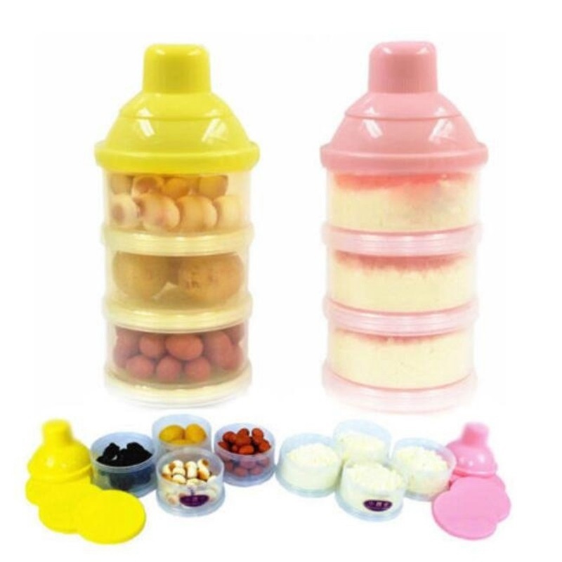 5Layers Baby Milk Powder Dispenser Container Storage Bottle Feeding Box