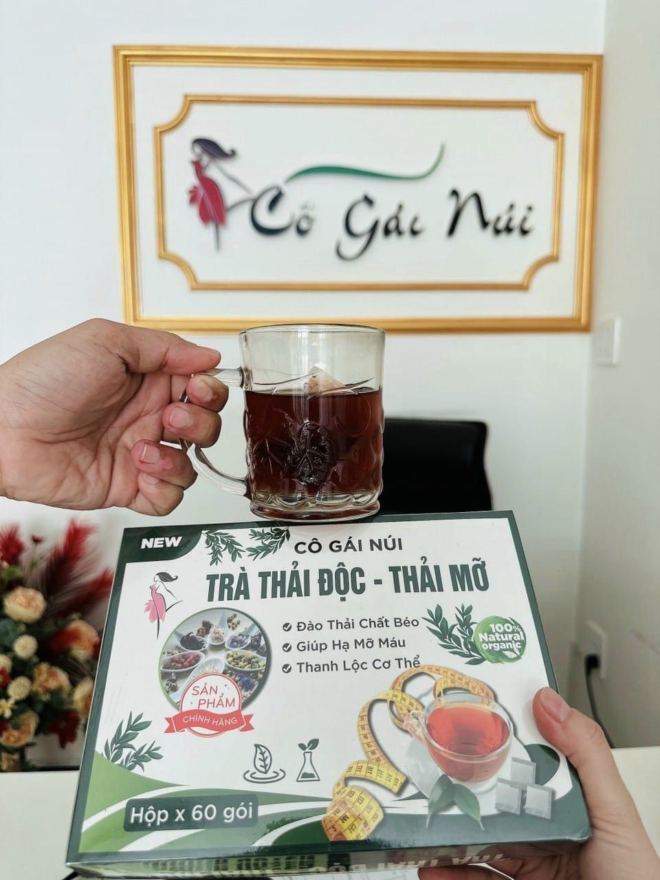 (Miễn phí vận chuyển) Trà thải độc - thải mỡ CÔ GÁI NÚI (Dạng túi lọc)