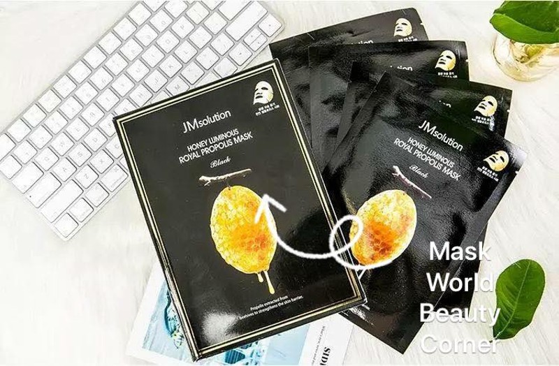 Mặt nạ sáp ong dưỡng da sáng mịn hộp 10 miếng - mặt nạ tinh chất sáp ong làm mềm da, dưỡng trắng và ngừa mụn