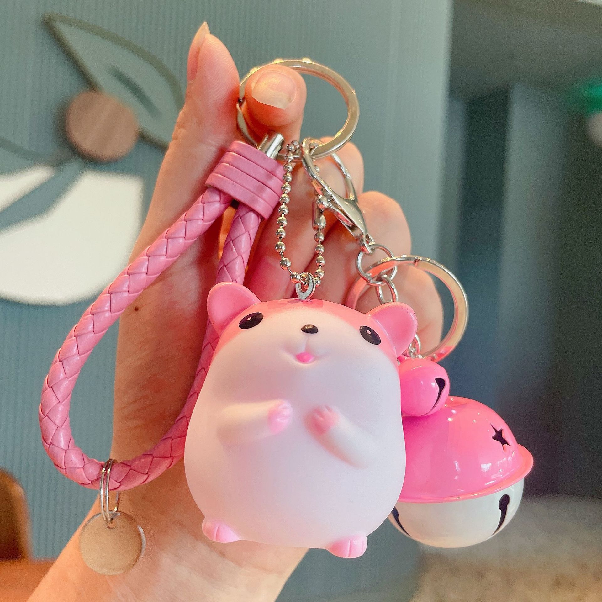 Móc Khoá hamster (Chuột) Có Chuông Lác Kiêu
