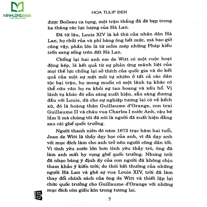 Sách: Hoa Tuylip Đen (Alexandre Dumas)