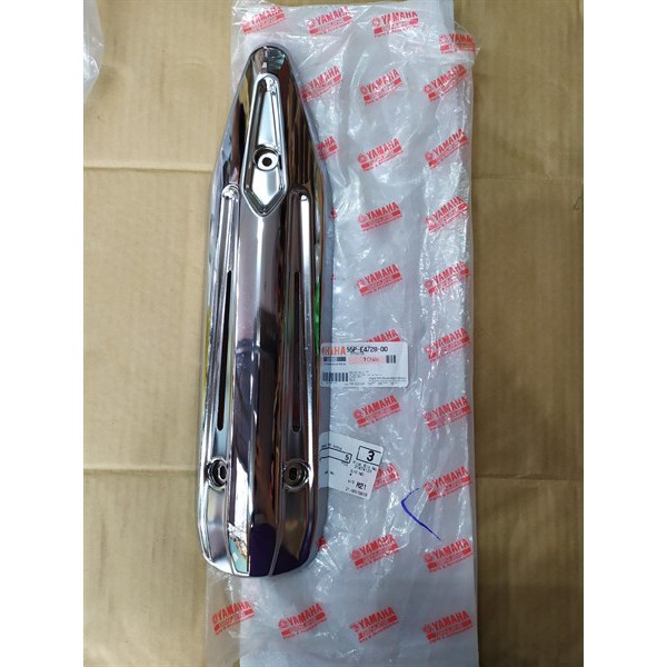 Ốp pô zin hãng inox xe exciter 135 đời 2011.