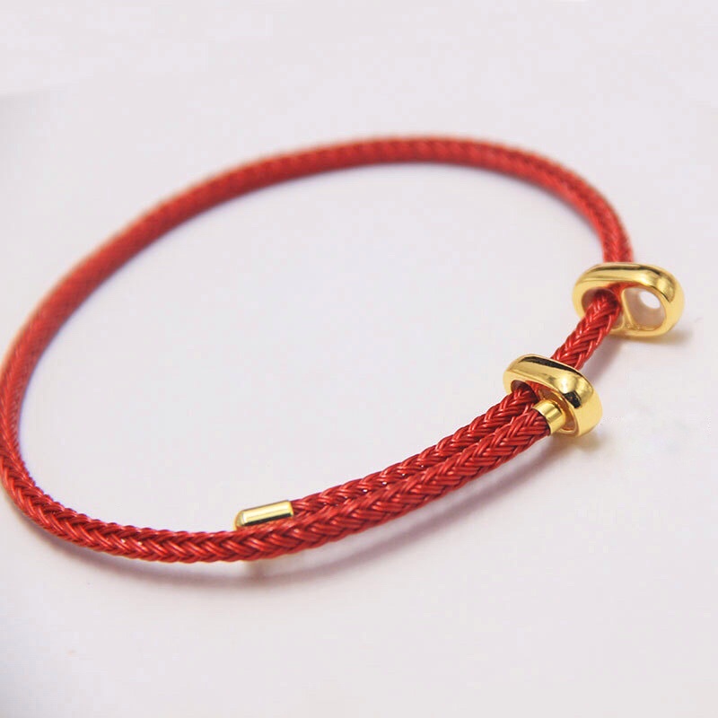 Vòng tay dây thép đeo charm [TẶNG CHẶN CAO SU]