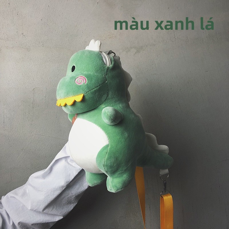 ✣ LJ8.6 Túi sang trọng dành cho trẻ em hoạt hình khủng long dễ thương có dây đeo