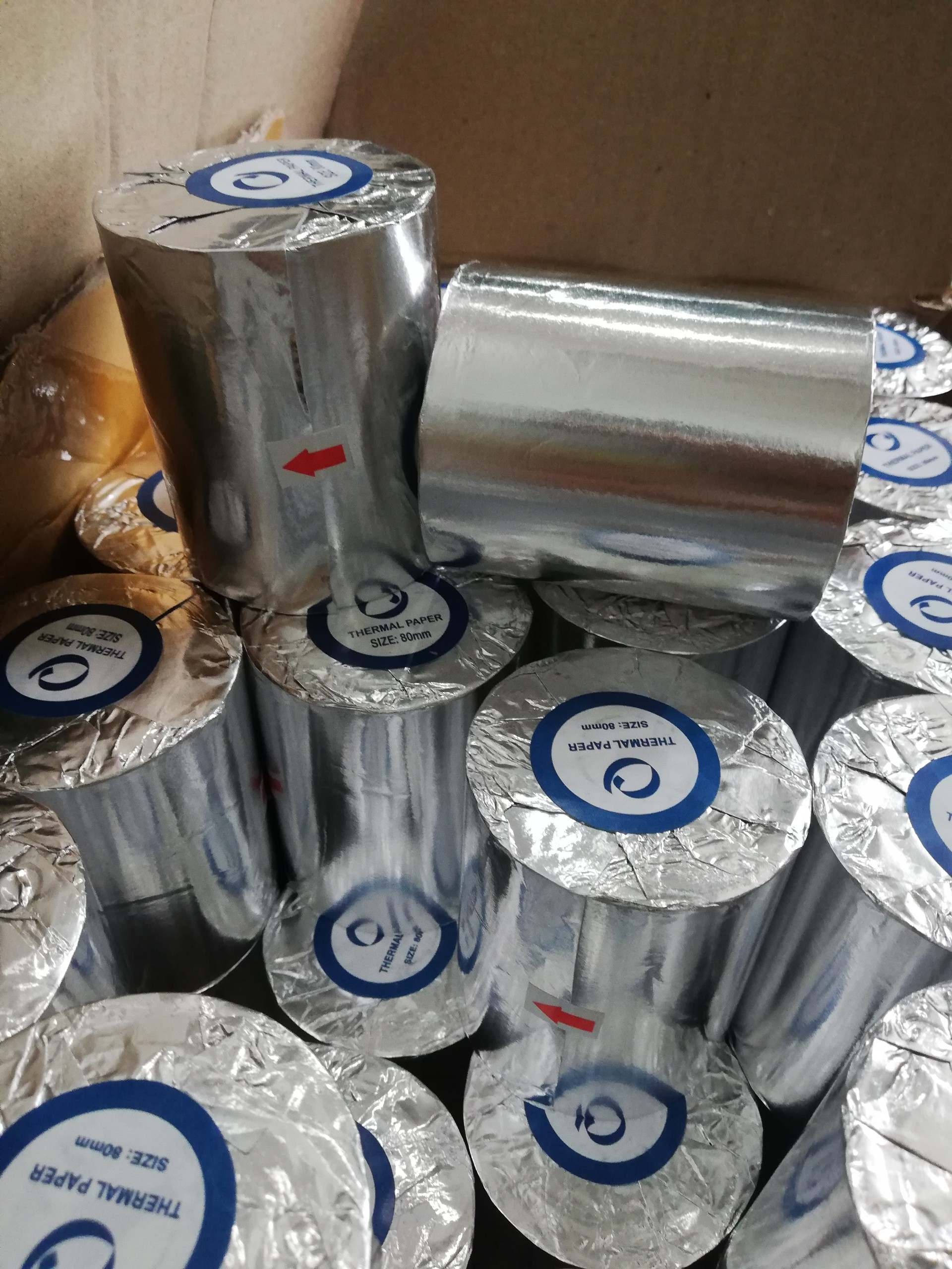 10 Cuộn Giấy in nhiệt K80 x 80mm