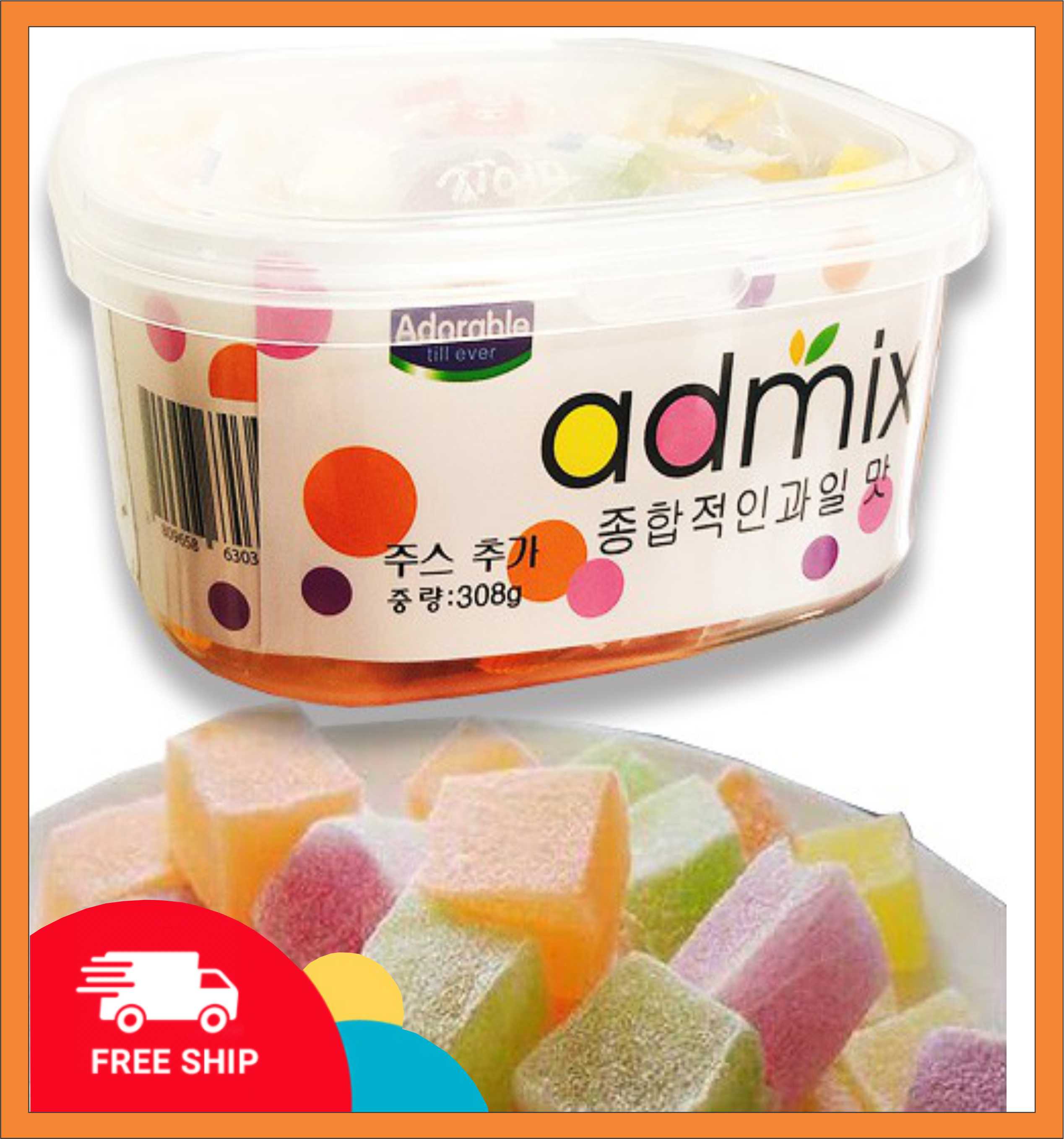Hộp kẹo dẻo trái cây admix 308g