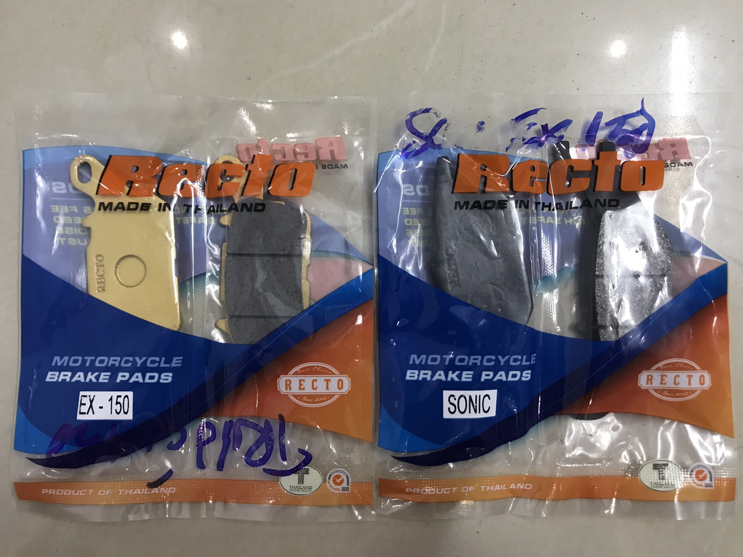 Bộ bố thắng đĩa trươc Recto cho Exciter 150 (má phanh)