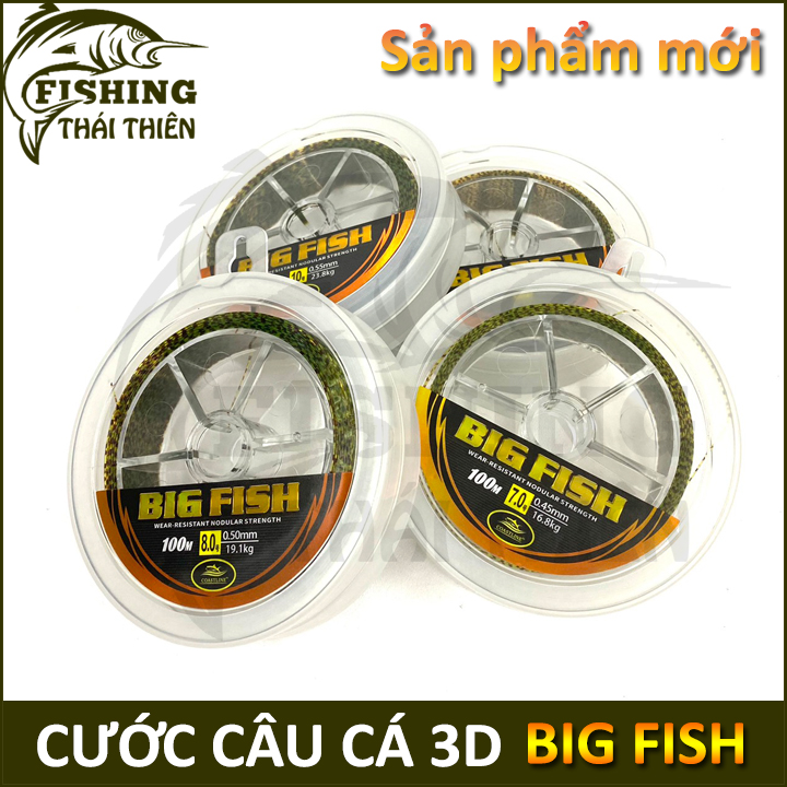 [HCM]Cước câu cá Coastline Big Fish 3D cuộn 100m