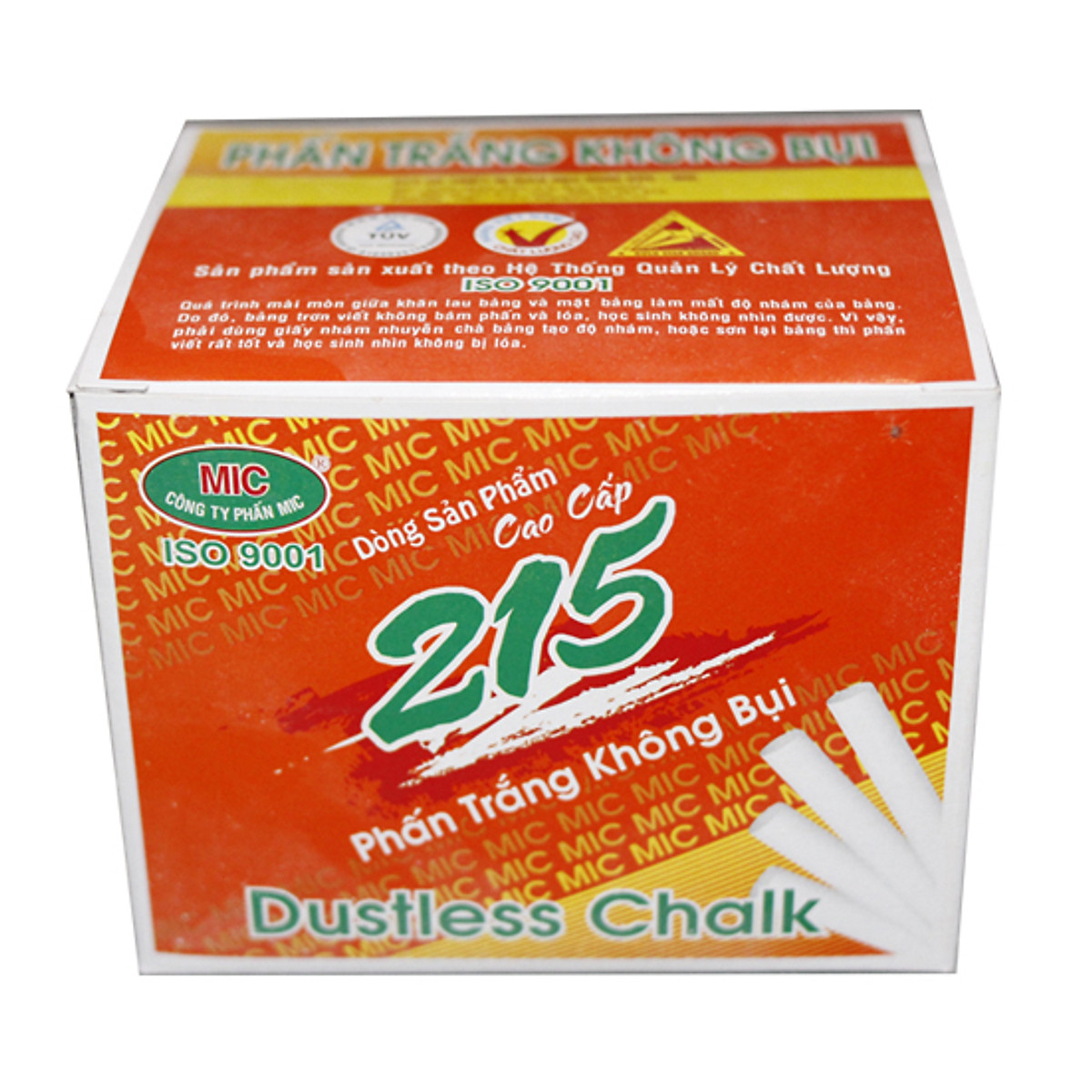 Phấn Trắng Không Bụi Mic 215 (10 Viên/Hộp)