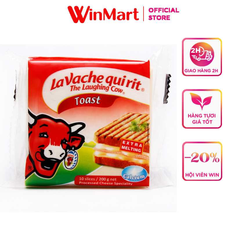 [Siêu thị WinMart] - CON BÒ CƯỜI P.mai lát ToastOriginal 200g