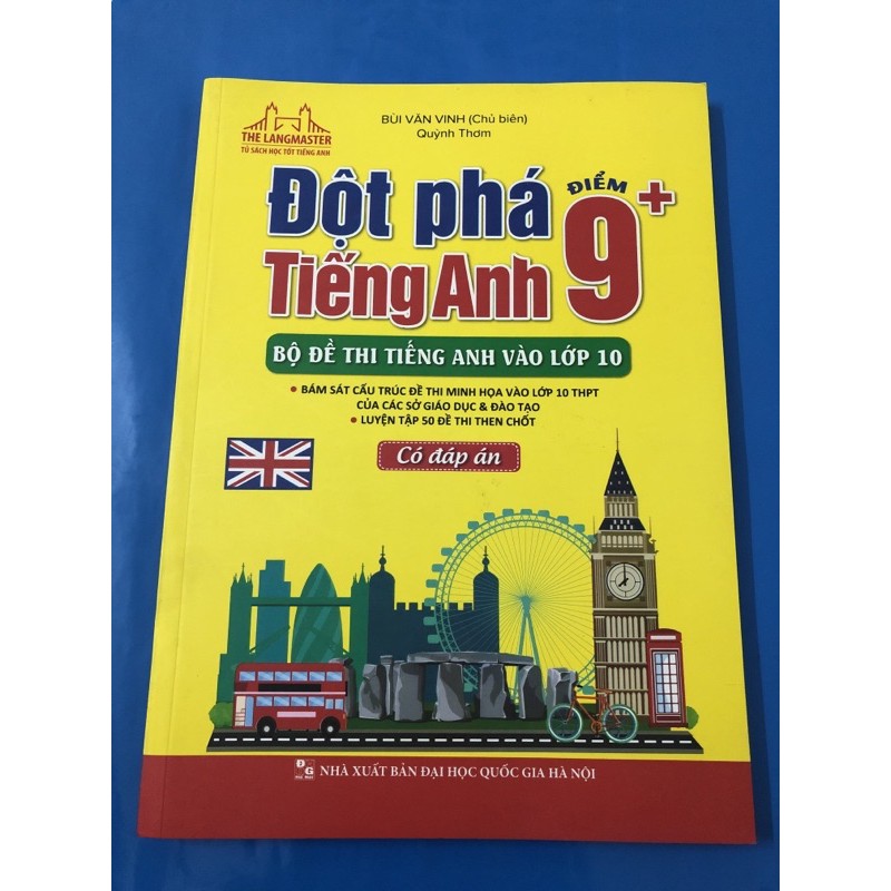 Sách - Bộ đề thi tiếng anh vào lớp 10 (Đột phá tiếng anh điểm 9+)
