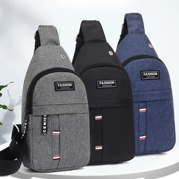 Túi đeo chéo unisex nam nữ vải dù chống nước 3 ngăn thời trang hàn quốc canvas L2  T212