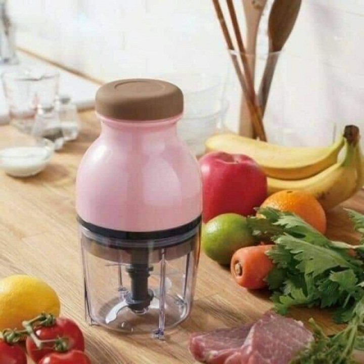 Máy xay thực phẩm đa năng cao cấp công nghệ Nhật Bản - Máy xay thịt, rau củ quả với 4 lưỡi dao sắc bén