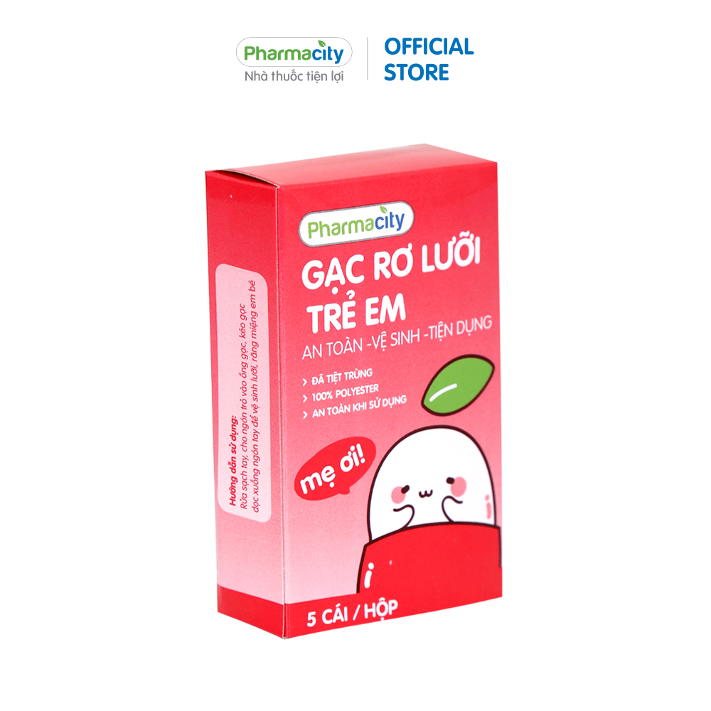 Gạc rơ lưỡi trẻ em Pharmacity (5 cái/hộp)