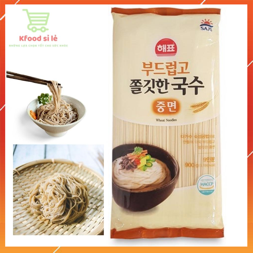 Mì lúa mạch hàn quốc sợi dai sajo 900g