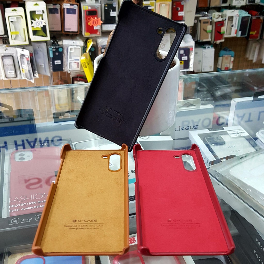 Ốp Lưng Samsung Note 10 Da G-Case, Ốp Lưng Da Note 10 G-Case.