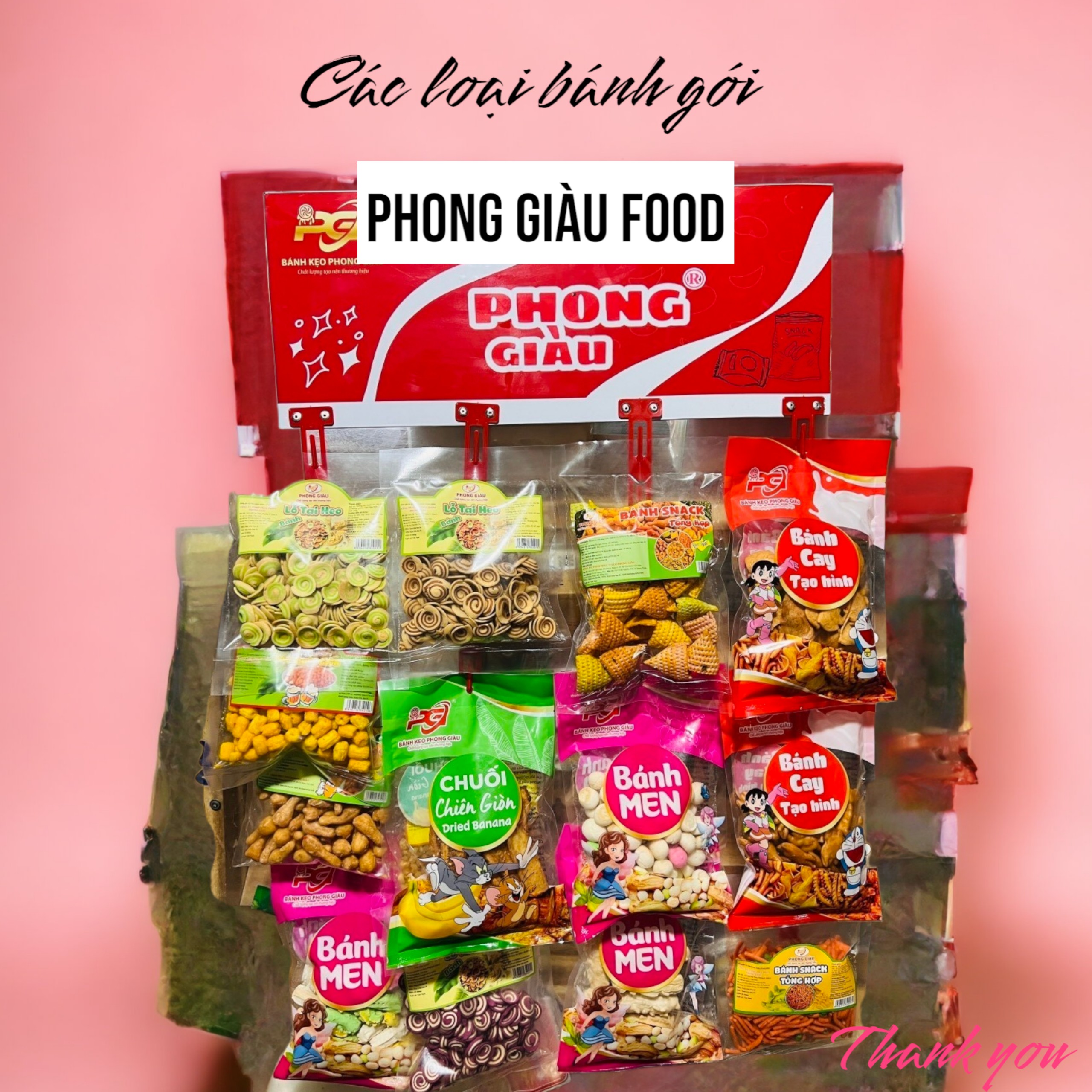 CÁC LOẠI BÁNH ĐÓNG GÓI (PHONG GIÀU FOOD) Bánh Quy Đa Dạng Hương Vị