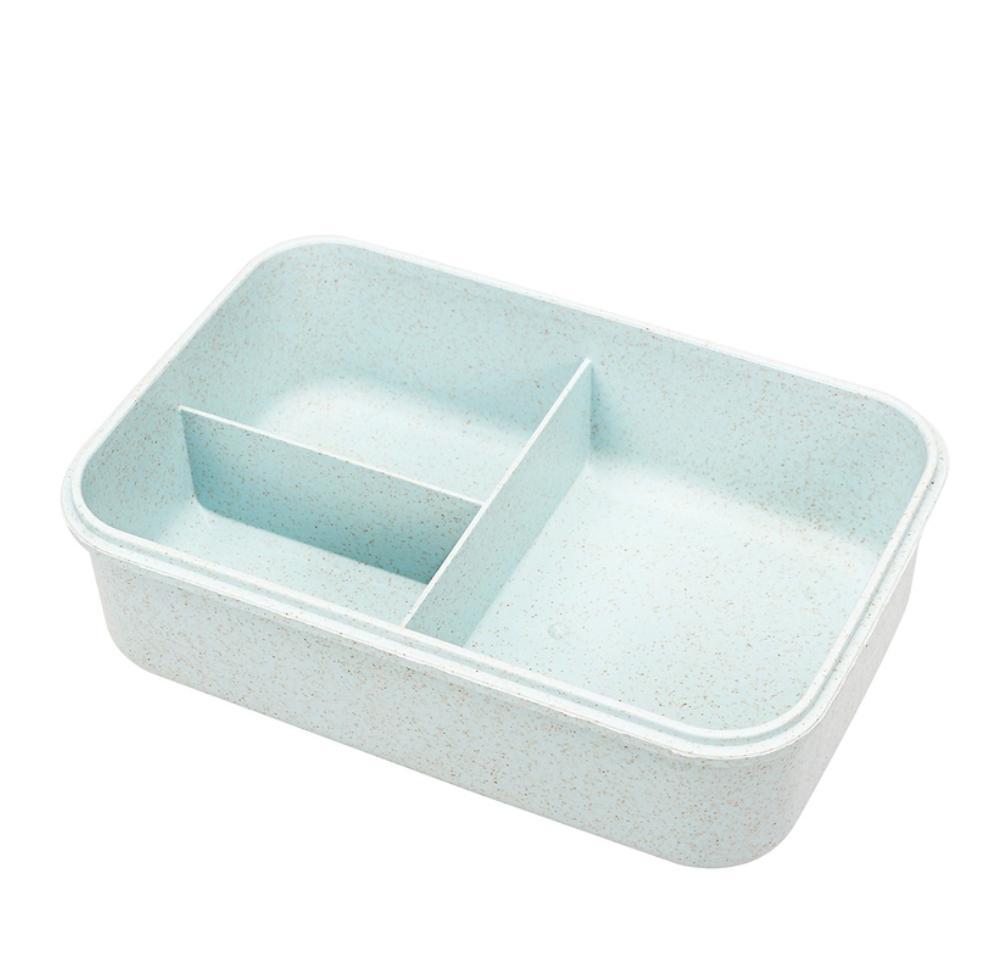 Hộp Cơm Văn Phòng Lúa Mạch 3 Ngăn, Kèm Đũa Muỗng Inox