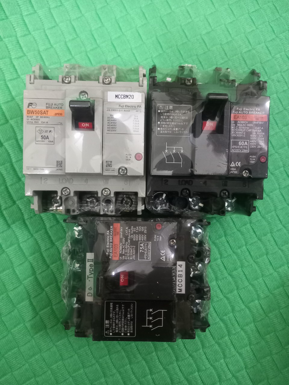 APTOMAT NHẬT BẢN 3 PHA  5A ĐẾN 100A 380V