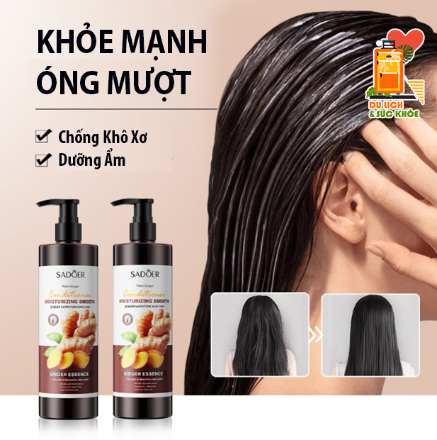 [Set nhỏ du lịch] Dầu Gội Dầu Xả Tinh Chất Gừng Sadoer Kích Thích Mọc Tóc, Giảm Gãy Rụng, Sạch Gàu, Dưỡng Tóc Khỏe Mượt