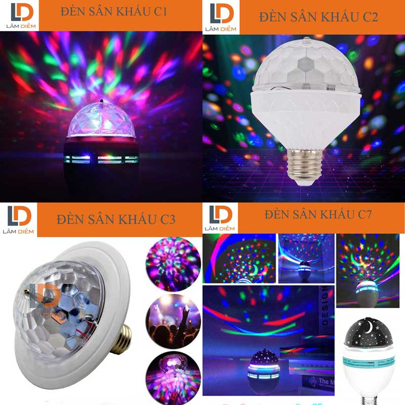 Bóng đèn led sân khấu xoay nhiều màu