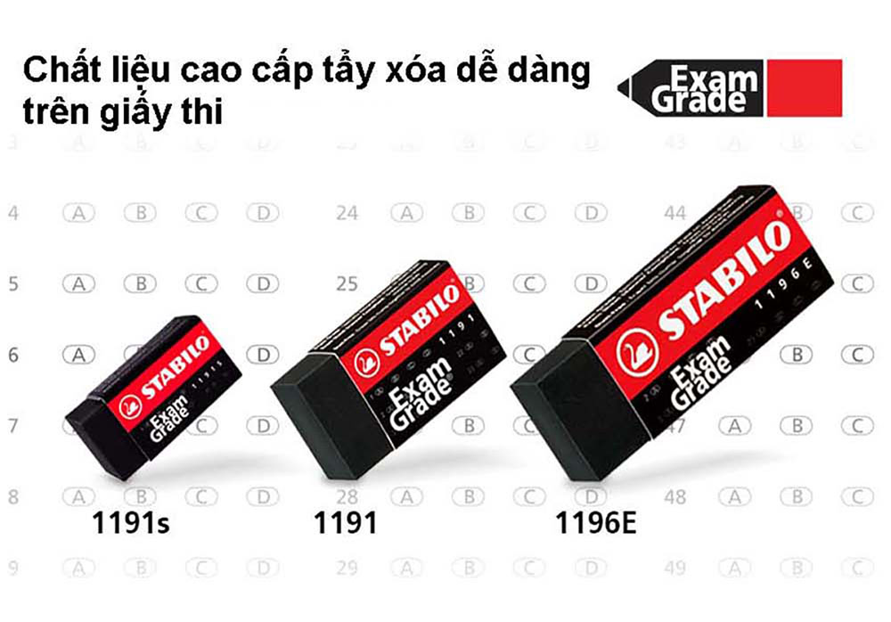 Gôm STABILO Exam Grade ER196E (đen lớn)