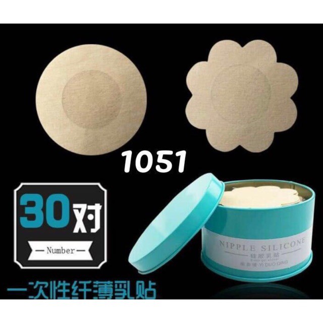 [HCM]Hộp 30 Đôi Miếng Dán Nhũ Hoa  Dán Ngực  Dán Ti